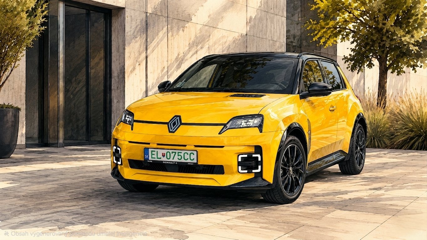 Žltý Renault 5 E-Tech